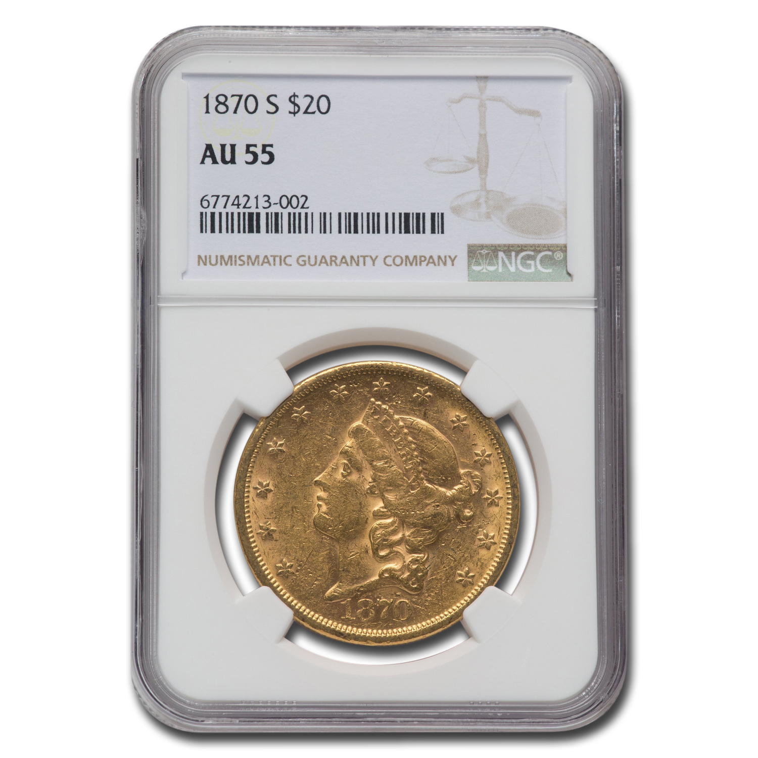 ぺるる様5120 1870 S Liberty Head Double Eagle Value - APMEX